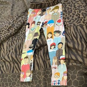 Kids Fendi leggings size 4a